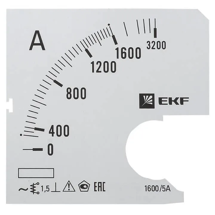 Шкала сменная для A721 1600/5А-1,5 EKF PROxima Шкала сменная для A721 1600/5А-1,5 EKF PROxima