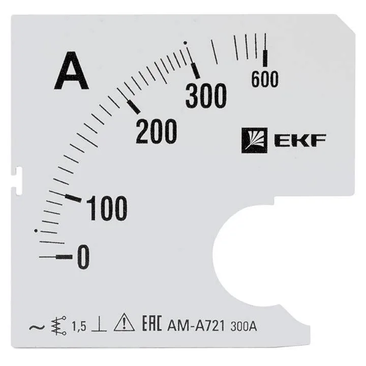 Шкала сменная для A721 300/5А-1,5 EKF PROxima Шкала сменная для A721 300/5А-1,5 EKF PROxima