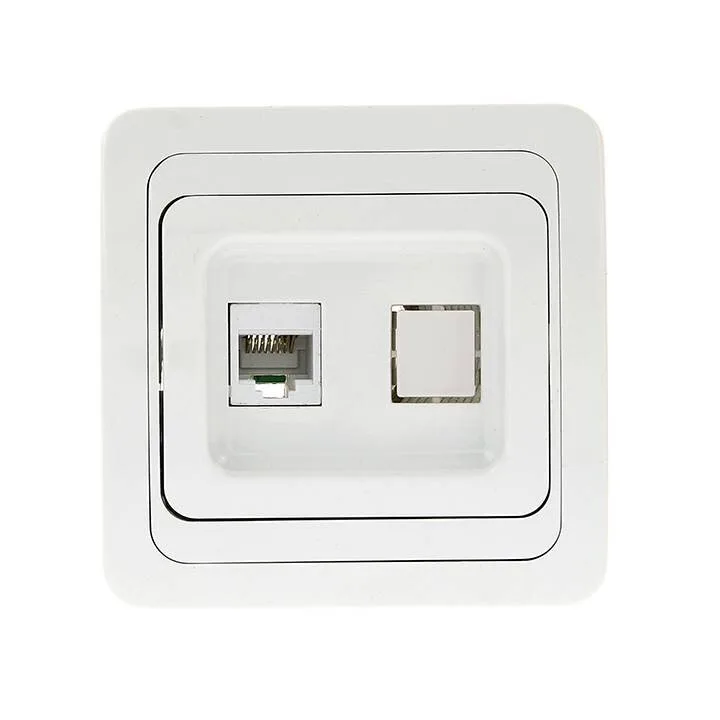 Розетка RJ-45 1-мест. бел. Лондон EKF PROxima Розетка RJ-45 1-мест. бел. Лондон EKF PROxima