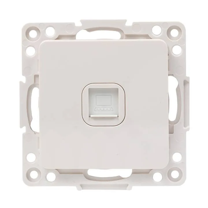 Стокгольм Механизм Розетки RJ-45 1-местной белый EKF PROxima