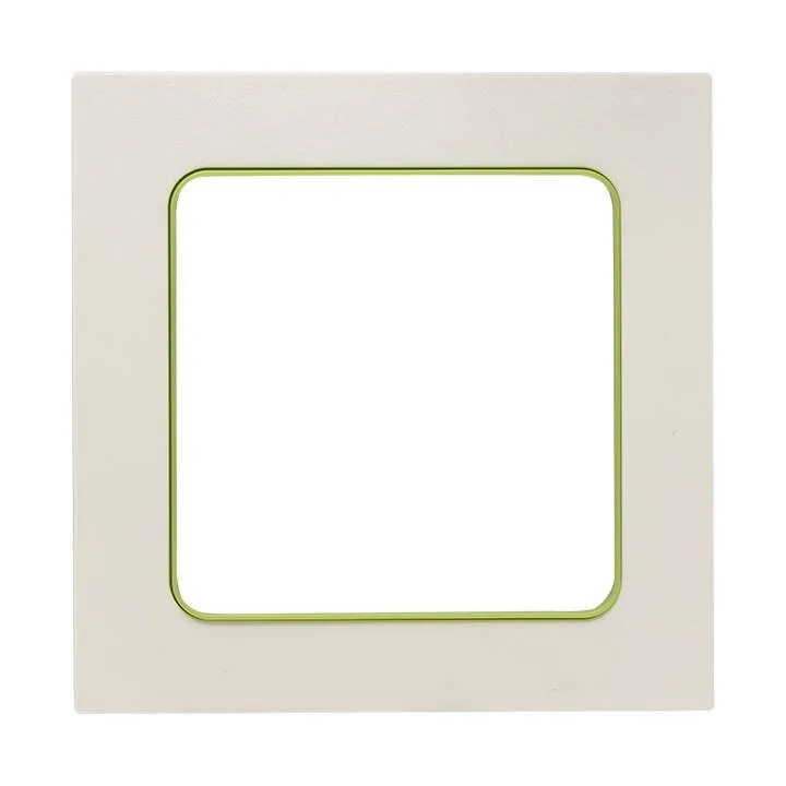 Стокгольм Рамка 1-местная белая с линией цвета зеленый EKF PROxima