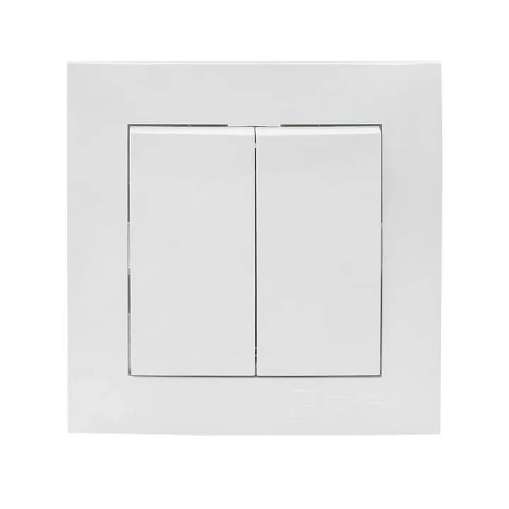 Валенсия выключатель 2-кл. 10А белый EKF PROxima