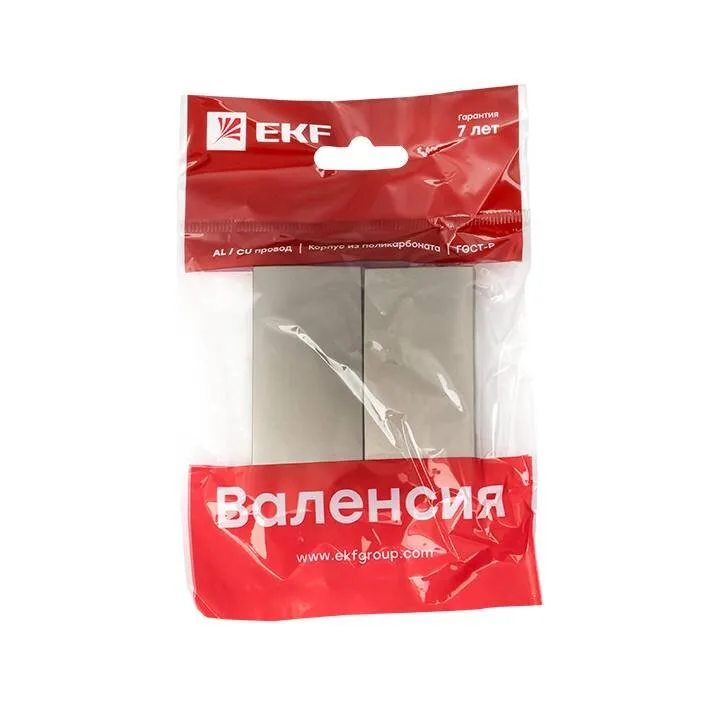 Валенсия лицевая панель выключателя 2-кл. 10А кашемир EKF PROxima Валенсия лицевая панель выключателя 2-кл. 10А кашемир EKF PROxima