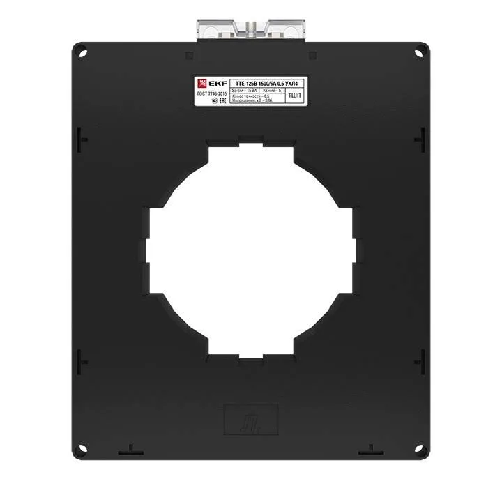 Трансформатор тока ТТЕ-125-3000/5А класс точности 0,5 (большой корпус) EKF PROxima Трансформатор тока ТТЕ-125-3000/5А класс точности 0,5 (большой корпус) EKF PROxima