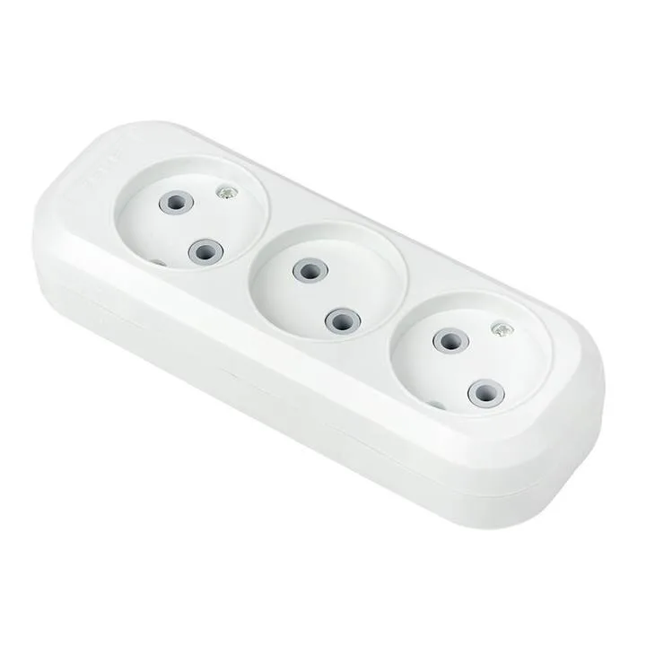 Колодка 3 гн. 10А 2,2кВт б/з Эксперт EKF PROxima