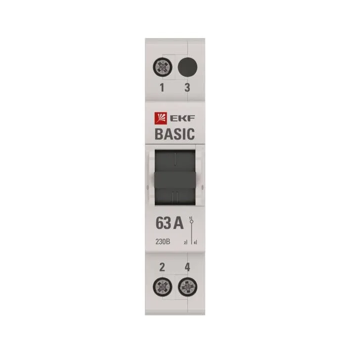 Трехпозиционный переключатель 1P 63А EKF Basic Трехпозиционный переключатель 1P 63А EKF Basic